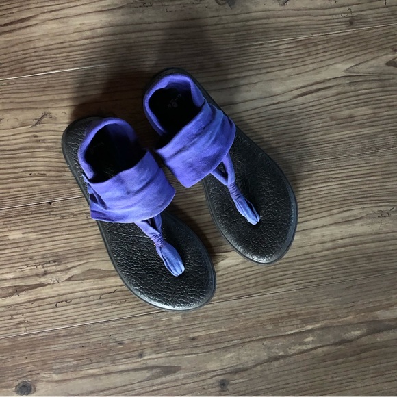 Sanuk Yoga Mat Sling deep blue sandals - Picture 2 of 11